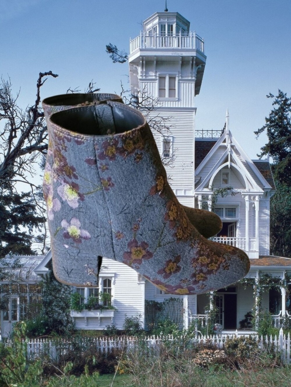 Floral Patterned Ankle Boots